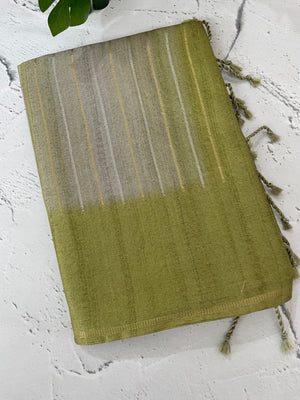 Multi color Semi soft silk saree with borders MSS590