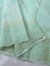 Soft kota silk saree with applique work MS85432