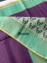 Semi silk saree with zari weaving  MSG6161