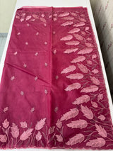 Semi Organza saree with thread work - MSH7654