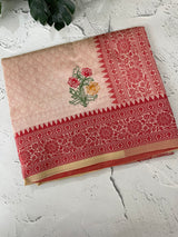 Semi silk saree with embroidery MSS456