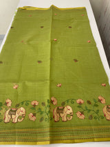Cotton silk Saree with embroidery MSJ7666