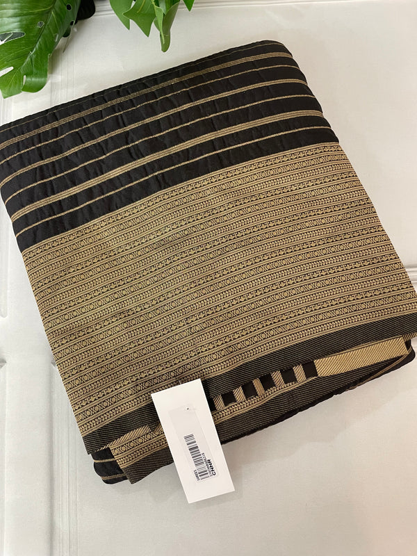 Semi banarasi Georgette saree - SYACNNR Black