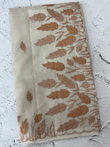 Tissue silk saree with applique work  MSH105