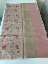 Tissue silk saree MS8190- PeachPink