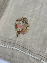 Handworked Blended tussar silk saree MS90543