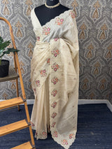 Soft kota silk saree with embroidery MSS678