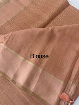 Semi silk saree with zari weaving  MSG6161 DustyPeach