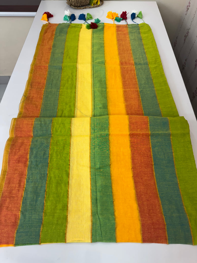 Rainbow Soft mulcotton saree MS4436