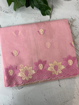 Soft Tissue kota embroidery saree MSK4660 Pink