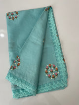 Silky kota embroidery saree MSK4359