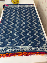 Pure mul cotton hand block printed saree SKSRMY