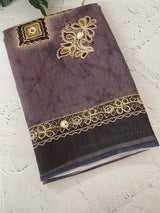 Tissue linen saree MLS345