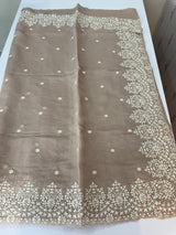 Soft Chanderi saree with  embroidery borders- MCK77