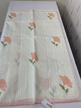Kota silk cotton saree with applique work MS81789