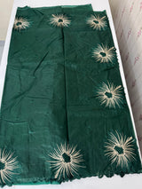 Organza saree with embroidery borders MOS4765 BottleGreen