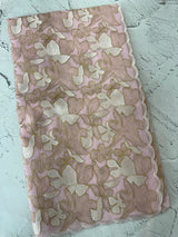 Jute Linen saree with thread work MSH206 -Pink