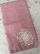 Crush Organza saree with applique work MBS677 PastelOnion