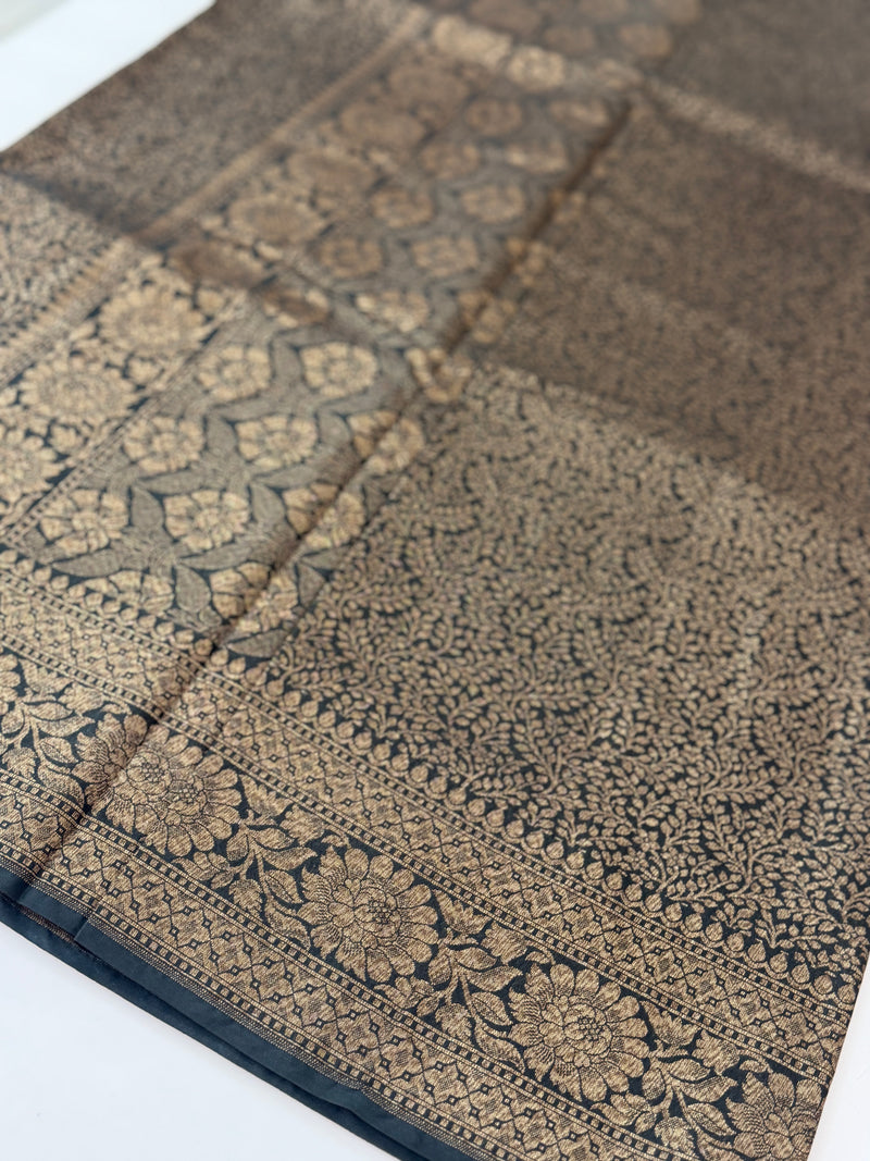 Banarasi semi katan saree MS4901 - Black