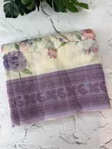 Chanderi digital printed saree with chikankari embriodery MSH171