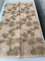 Jute linen saree with thread work MSH204