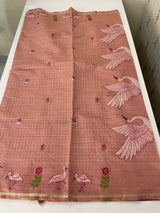 Jamdani silk Cotton Saree with thread work  MSJ790