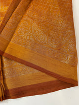 Chiffon saree with foil prints - MS7611