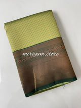 Semi silk saree with contrast pallu & blouse - MSS4547