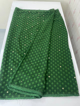 Chiffon Brasso saree with foil mirror work - MS7621