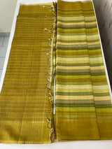 Multi color Semi soft silk saree with borders MSS590