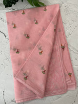 NetKota saree with embroidery MSN765 Pink