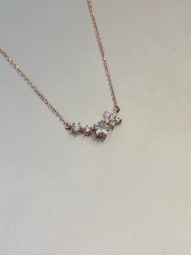 Elara 92.5 RoseGold Necklace EL263