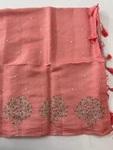 Blended Kosa tussar silk with contrast blouse - MKD533