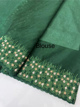 Organza saree with embroidery borders - MSH907