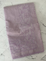 Moonga checks saree with Net Applique borders  MSH159 Lavender