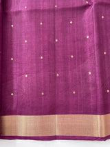 Tussar mix Semi silk saree with small buttas MSS8930