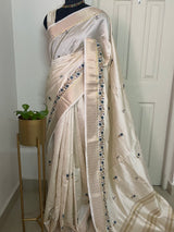 TARA - Soft silk saree with embroidery MSES102