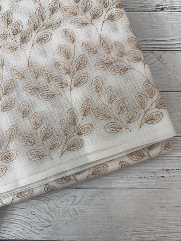 Kota cotton embriodery saree MS1490
