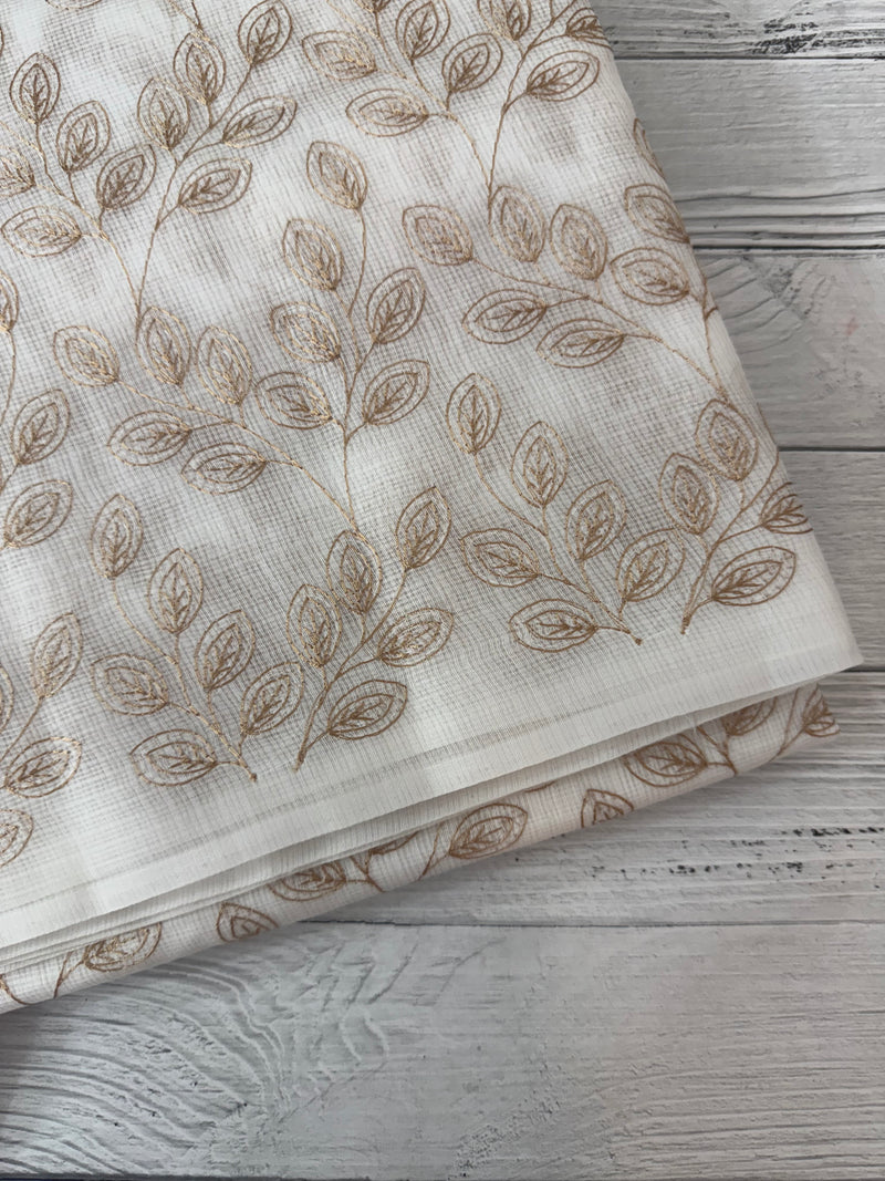 Kota cotton embriodery saree MS1490