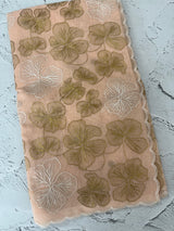 Jute linen saree with zari & thread work MSH204