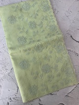 Moonga Kota checks saree with applique work MMC457 Pista