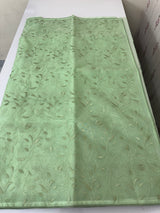 Moonga checks saree with embroidery MSH165 PistaGreen