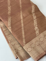 Banarasi crush georgette saree- MS1341 NudePeach