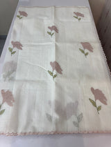 Kota silk cotton saree with applique work MS81789