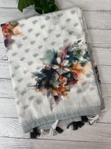 Digital printed semi Linen Saree MLS615- 22