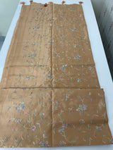 Tussar finish soft silk saree with thread embroidery MTS568 Chiku