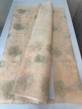Viscose organza saree with thread work - MSH925 Peach 2