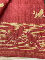 Printed Blended tussar saree - MS8635