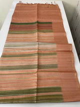 Multi color Semi soft silk saree with borders MSS590