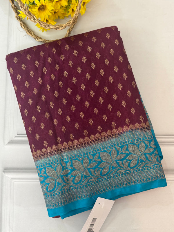 Banarasi viscose Georgette saree MKGS611